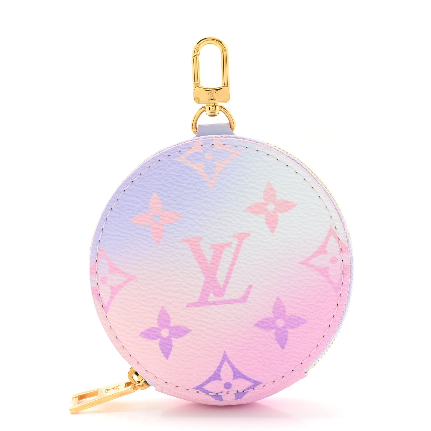 Monogram Spring In The City Papillon BB Round Coin Purse Sunrise Pastel