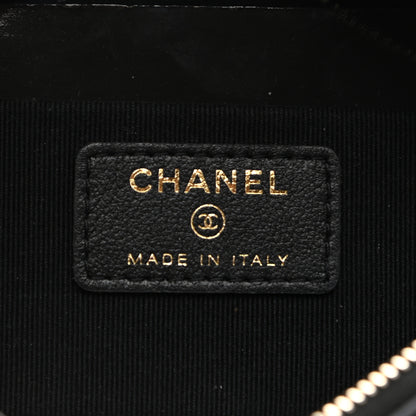 Chanel Nylon Grosgrain Quilted Lifestyle Clutch with Chain Black 6 of 11
