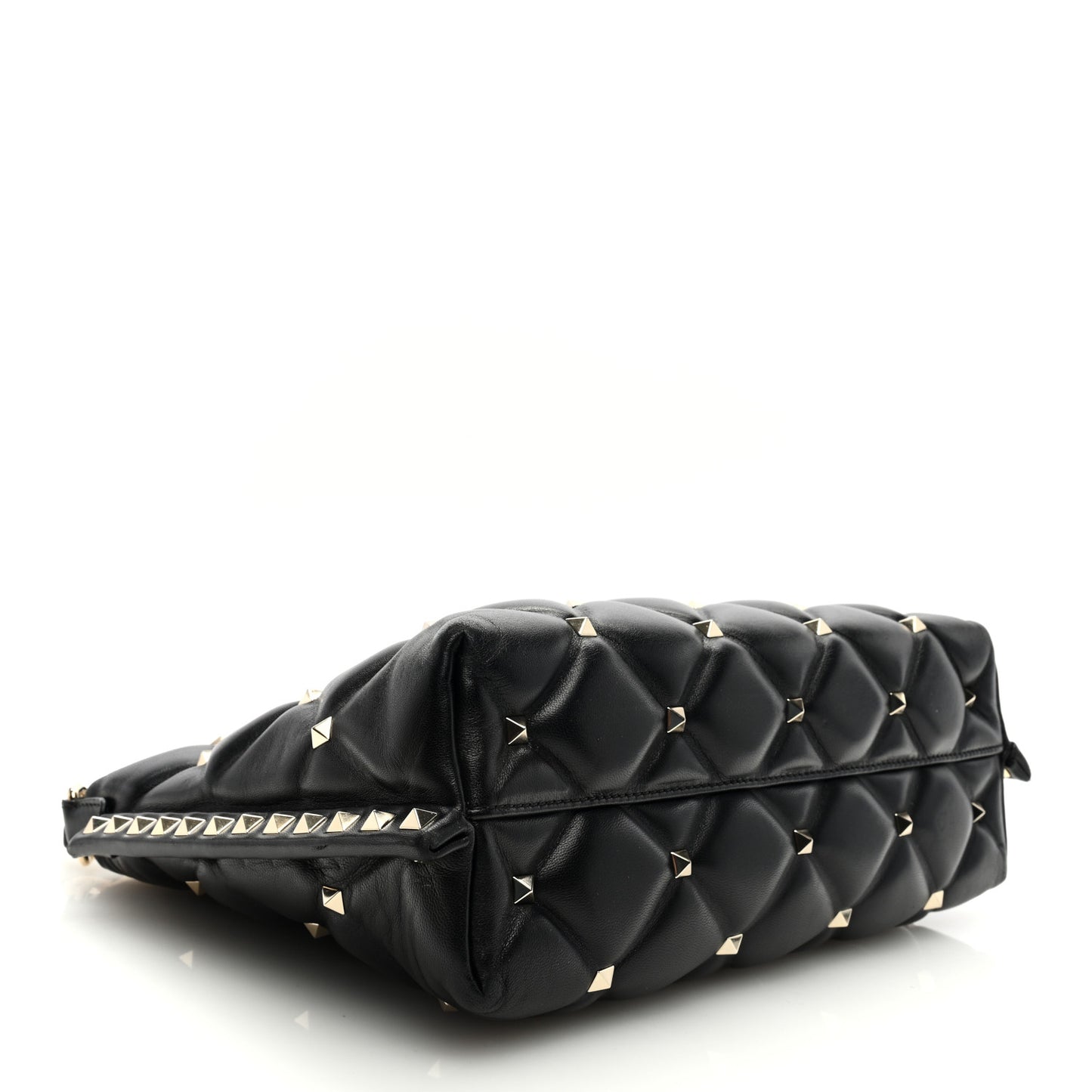 VALENTINO GARAVANI Nappa Candystud Shoulder Bag Black