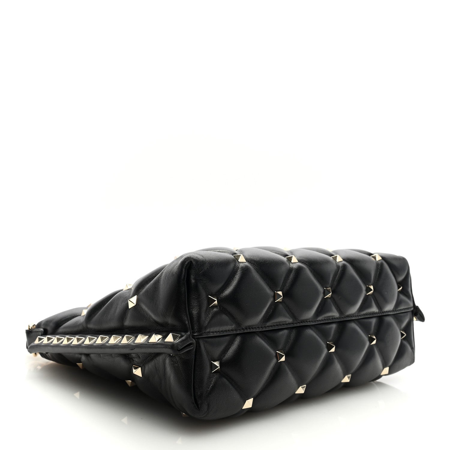 Valentino Garavani VALENTINO GARAVANI Nappa Candystud Shoulder Bag Black 4 of 9