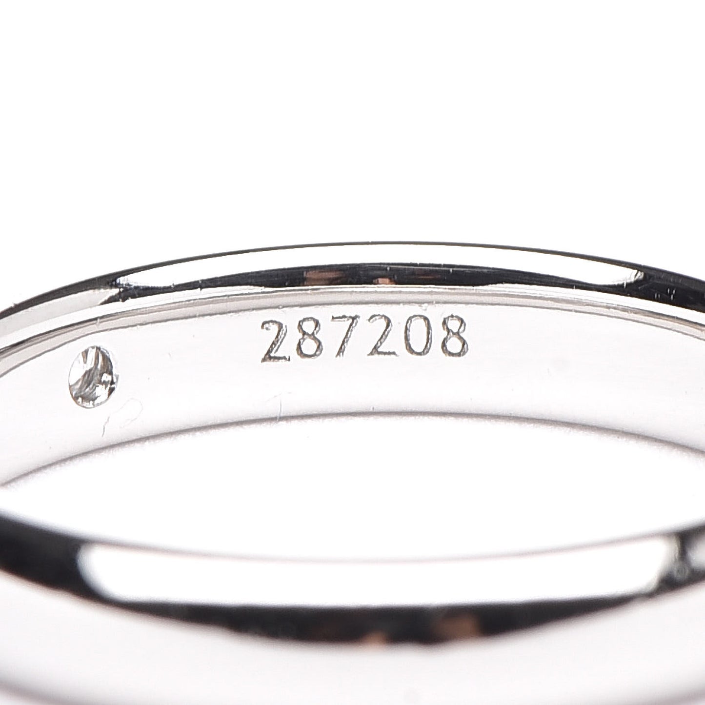Platinum Diamond Band Ring 46 3.75