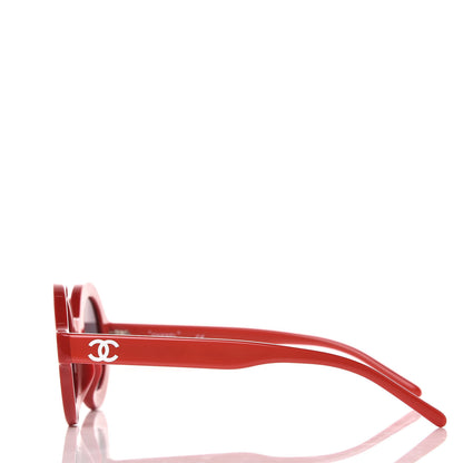 Chanel x Pharrell Williams Round 19mm Sunglasses Red 3 of 7