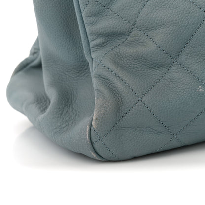 Chanel Caviar Quilted Timeless CC Tote Blue 15 of 15