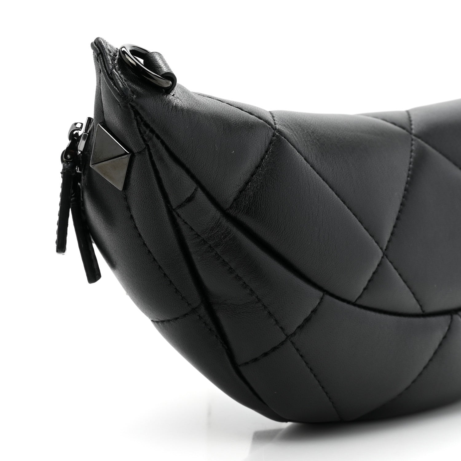 Valentino Garavani Nappa Monochrome Roman Stud Belt Bag Black 10 of 11