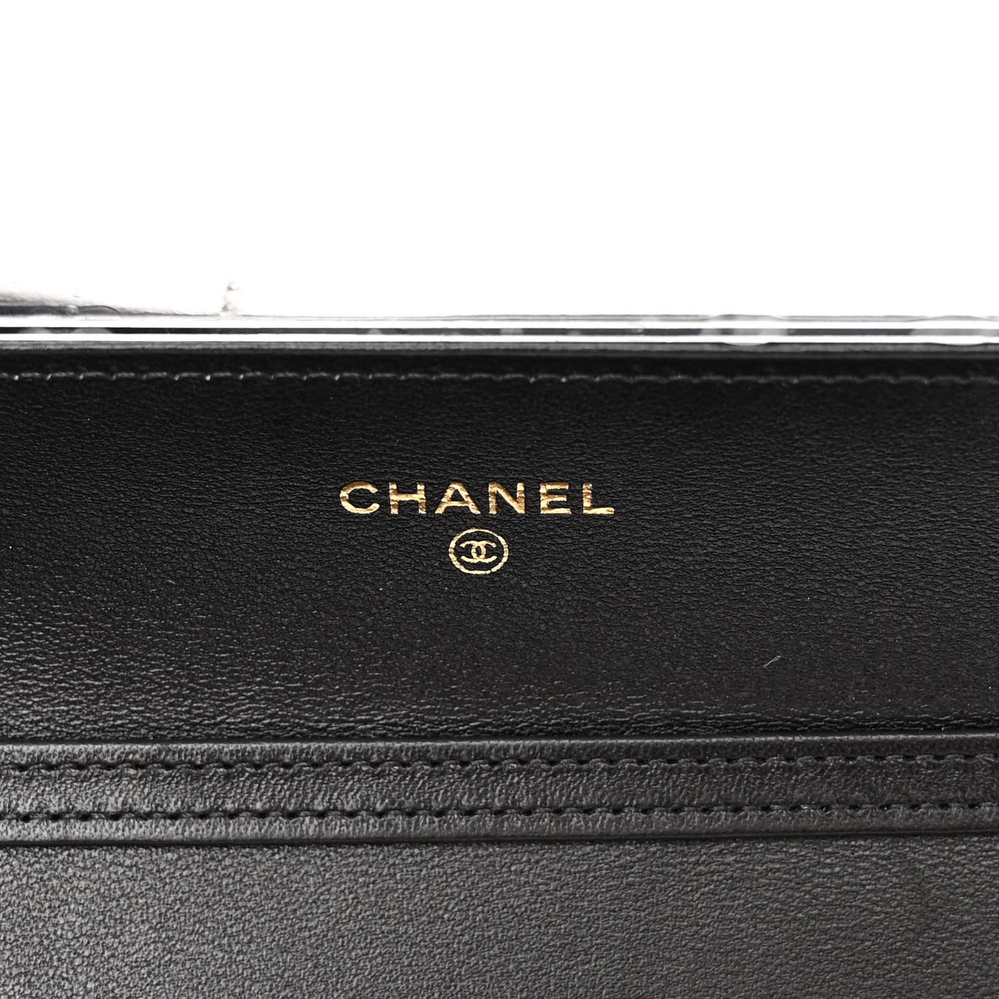 Lambskin Quilted Timeless CC Wallet On Chain WOC Black
