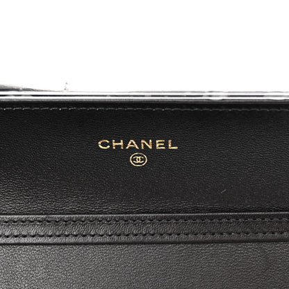 Chanel Lambskin Quilted Timeless CC Wallet On Chain WOC Black 6 of 13