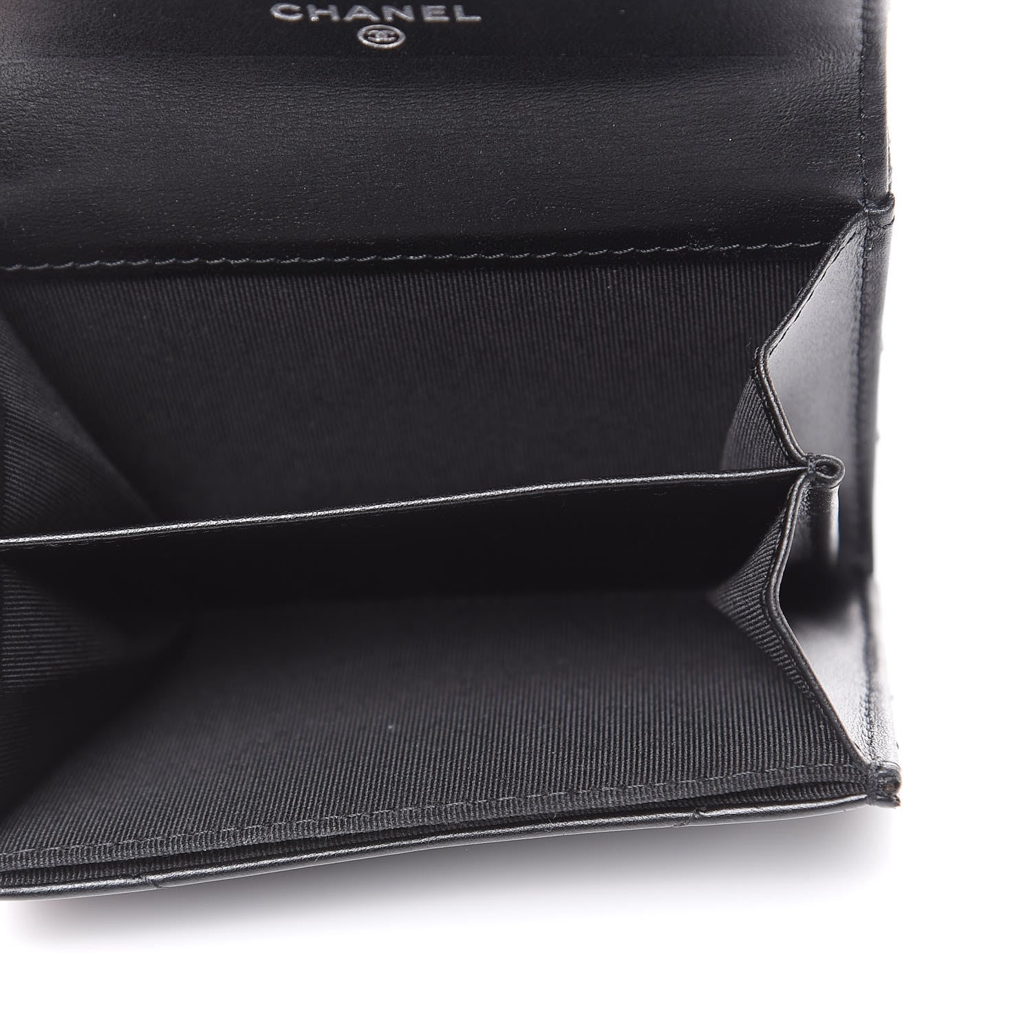 Chanel Aged Calfskin Chevron Quilted Reissue Card Holder Wallet So Black 5 of 8