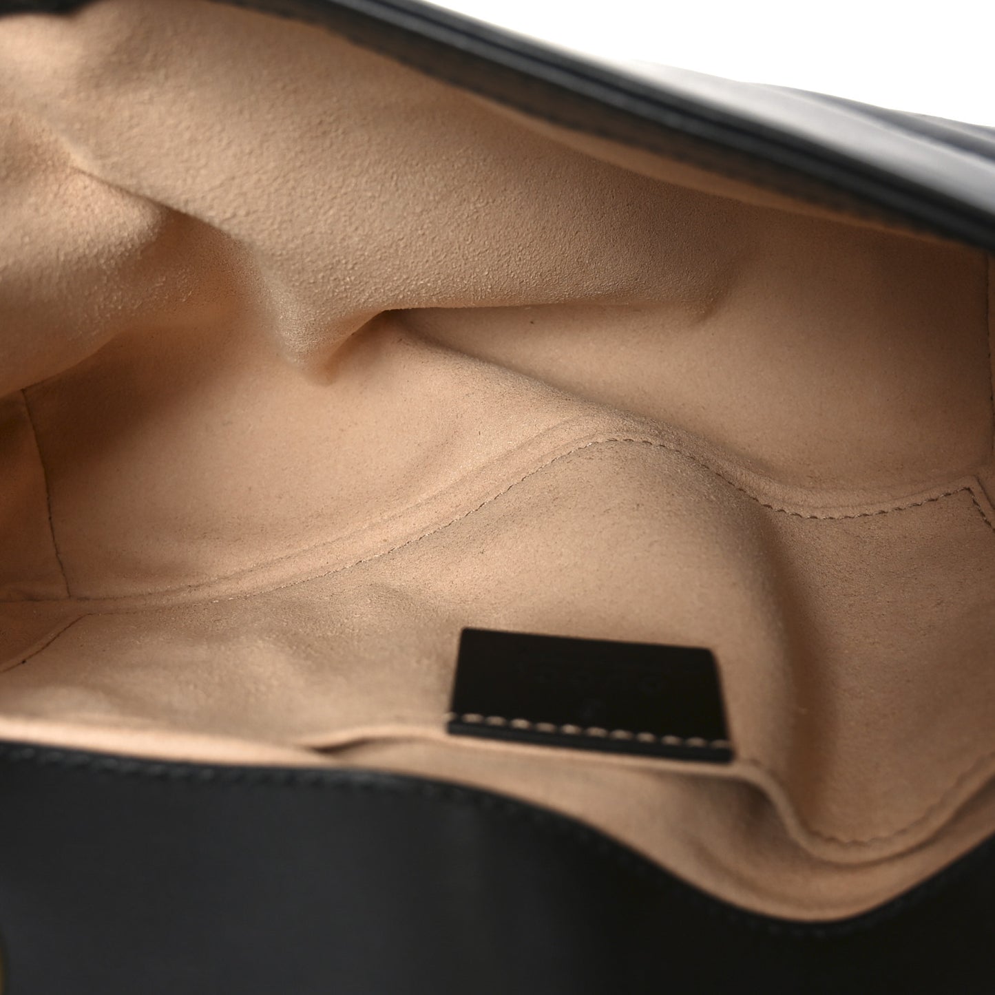 Calfskin Matelasse Mini GG Marmont Shoulder Bag Black