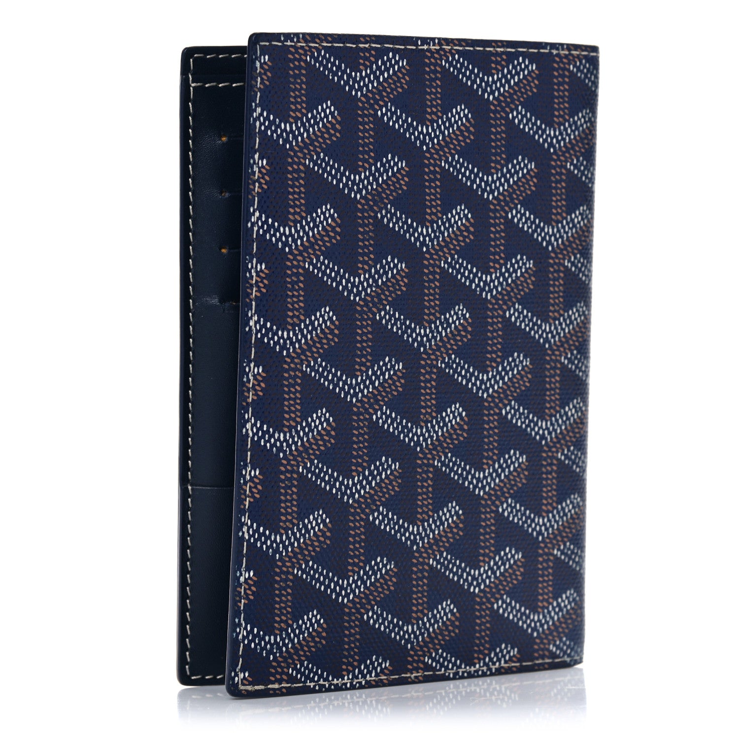 Goyard Goyardine Passport Wallet Navy 3 of 8