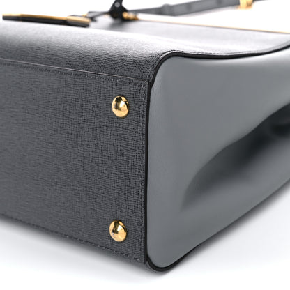 Fendi Vitello Elite Petite 2Jours Tote Grigio Grigio Chiaro 10 of 11