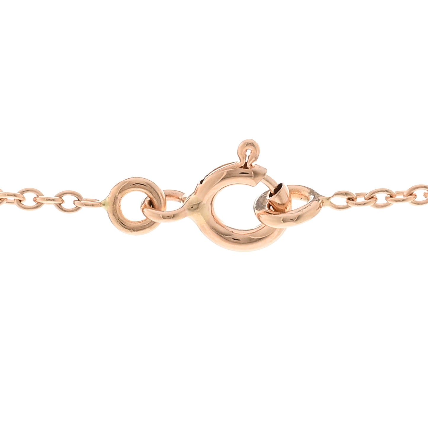 18K Rose Gold Diamond Chaine D'Ancre Enchainee Necklace MM