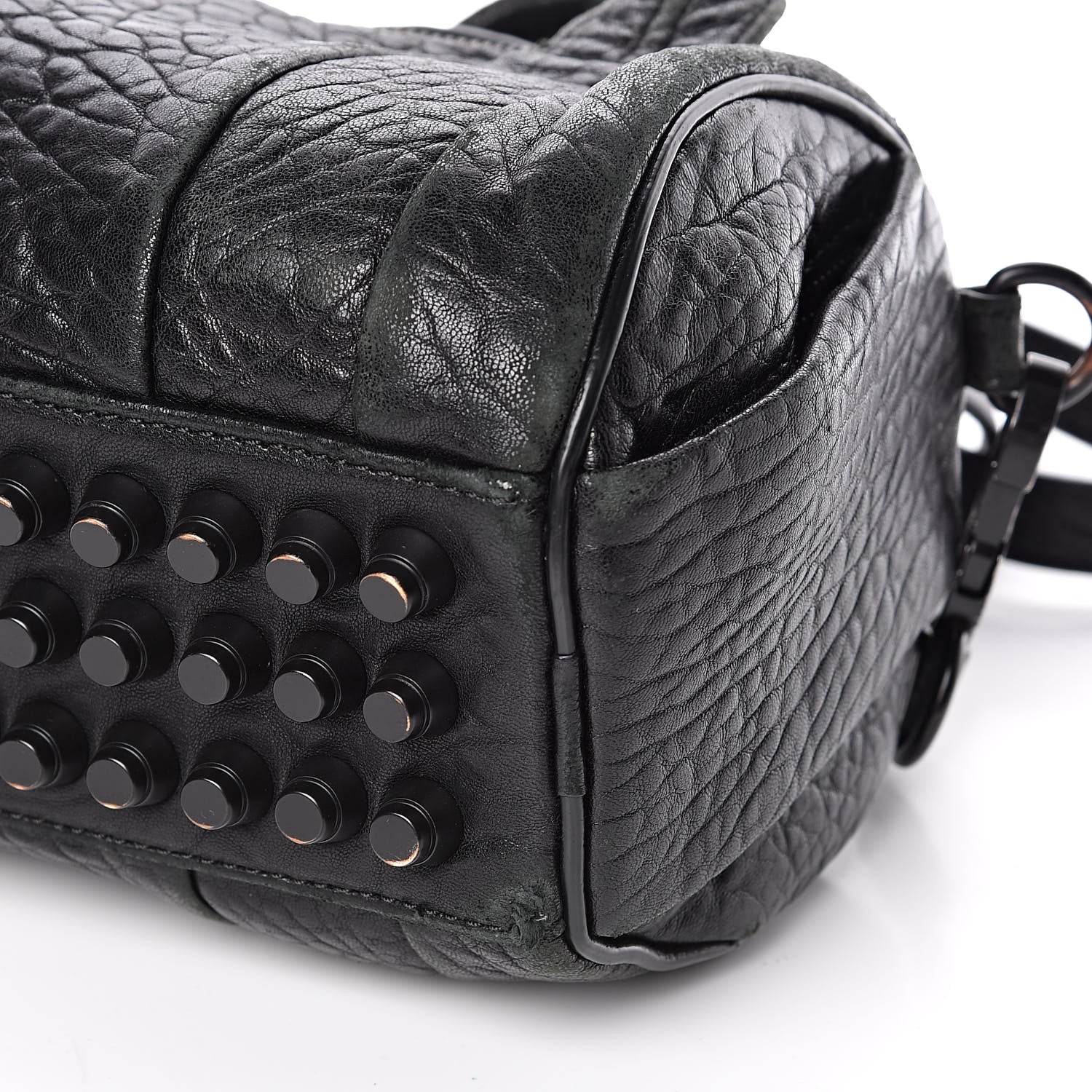 Alexander Wang Pebbled Lambskin Mini Rockie Black Matte Black Hardware 10 of 12