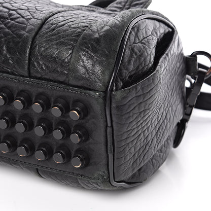 Alexander Wang Pebbled Lambskin Mini Rockie Black Matte Black Hardware 10 of 12