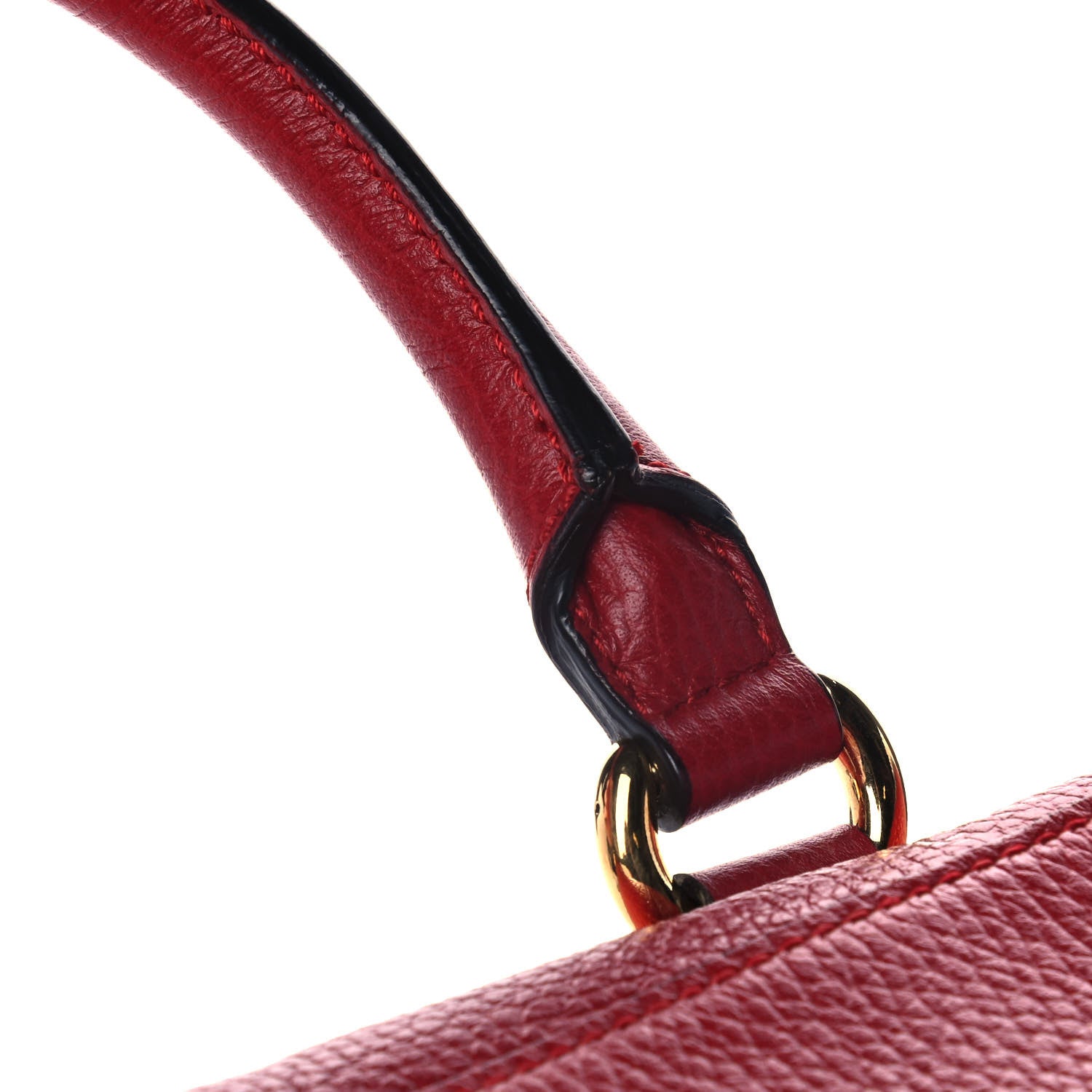 Gucci Calfskin Sylvie Web Kingsnake Print Top Handle Shoulder Bag Red 17 of 18