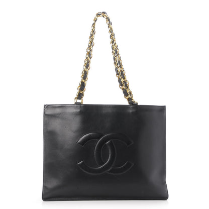 Chanel Lambskin CC Tote Black 1 of 8
