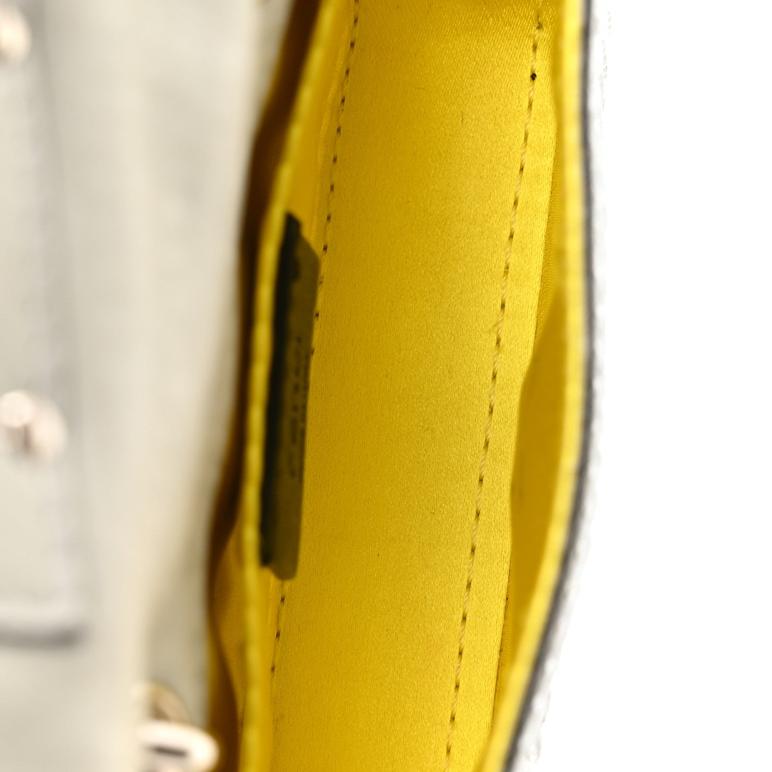 Fendi Nubuck Crystal Catalan Mirror Nano Maxi Buckle Baguette Charm Pietra Argento 5 of 11