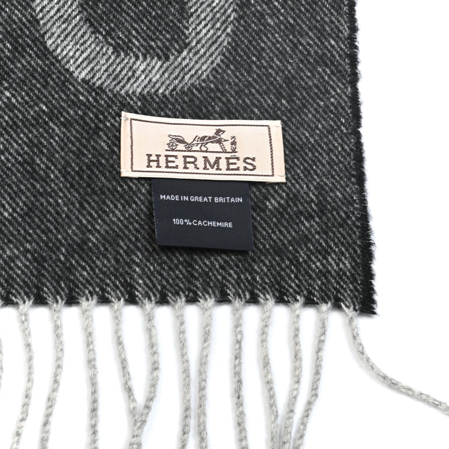 Cashmere Crazy Chain Muffler Anthracite Flanelle