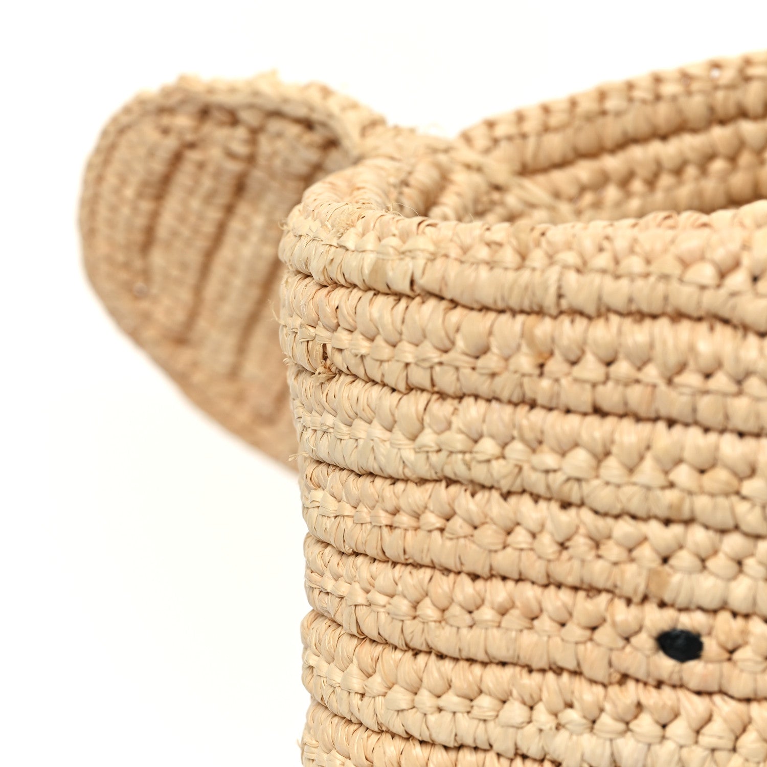 Loewe Raffia Small Elephant Basket Tote Bag Natural Tan 10 of 10