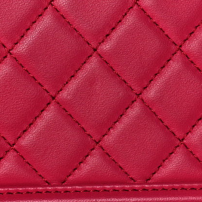 Chanel Lambskin Quilted Medium Boy Flap Fuchsia 13 of 13
