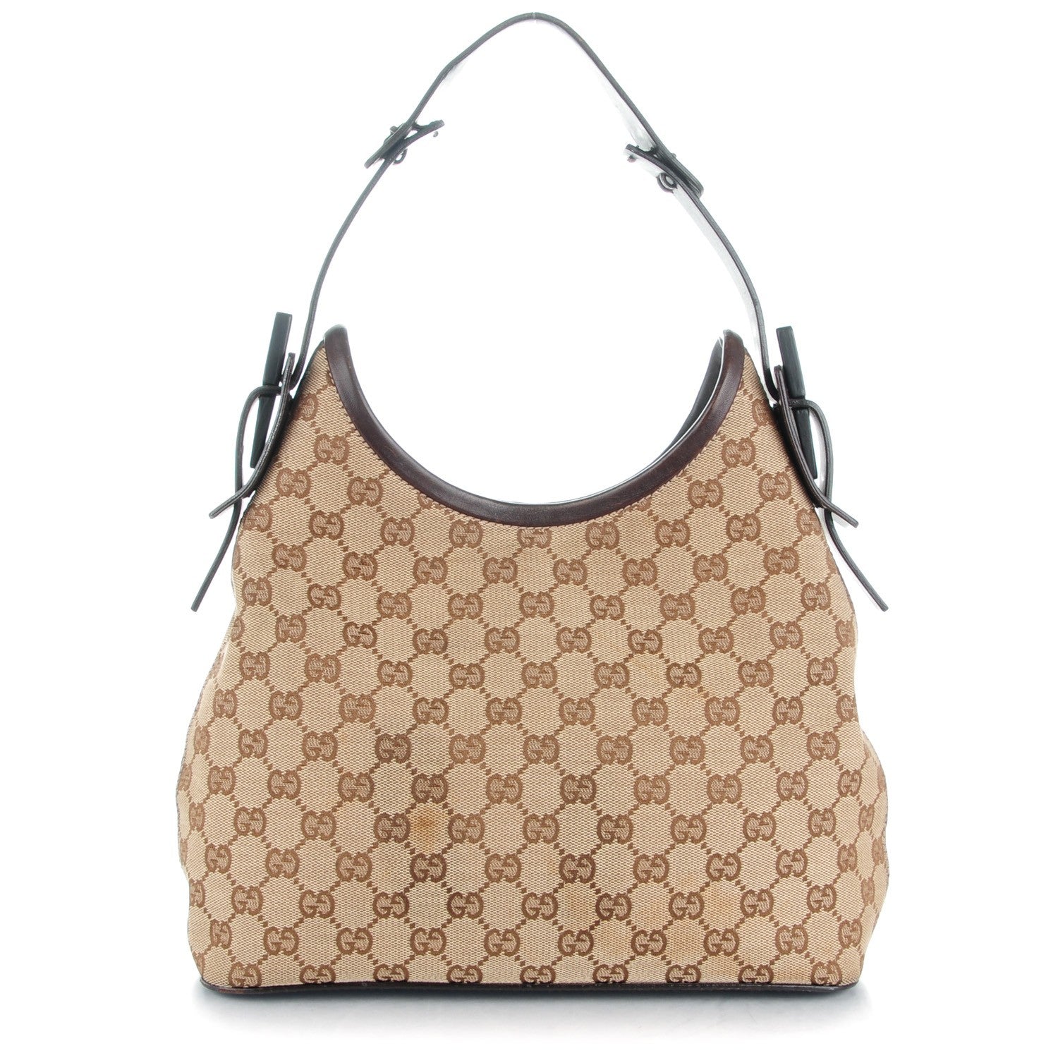 Gucci Monogram Small Hobo Dark Brown 1 of 8