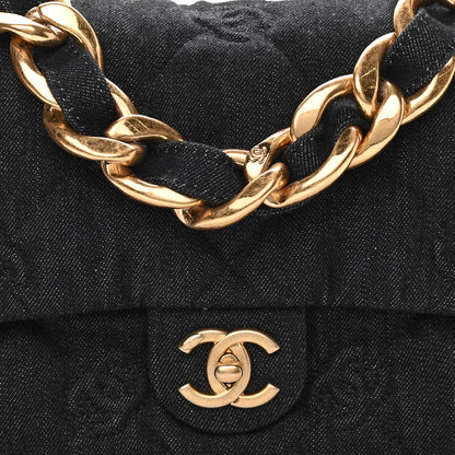 Chanel Denim Quilted Medium Funky Town Flap Black 8 of 11
