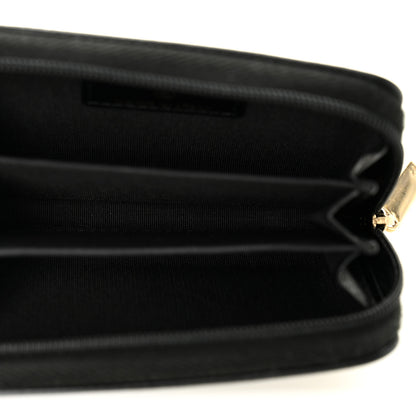 Chanel Caviar Timeless CC Zip Around Coin Purse Black 5 of 8