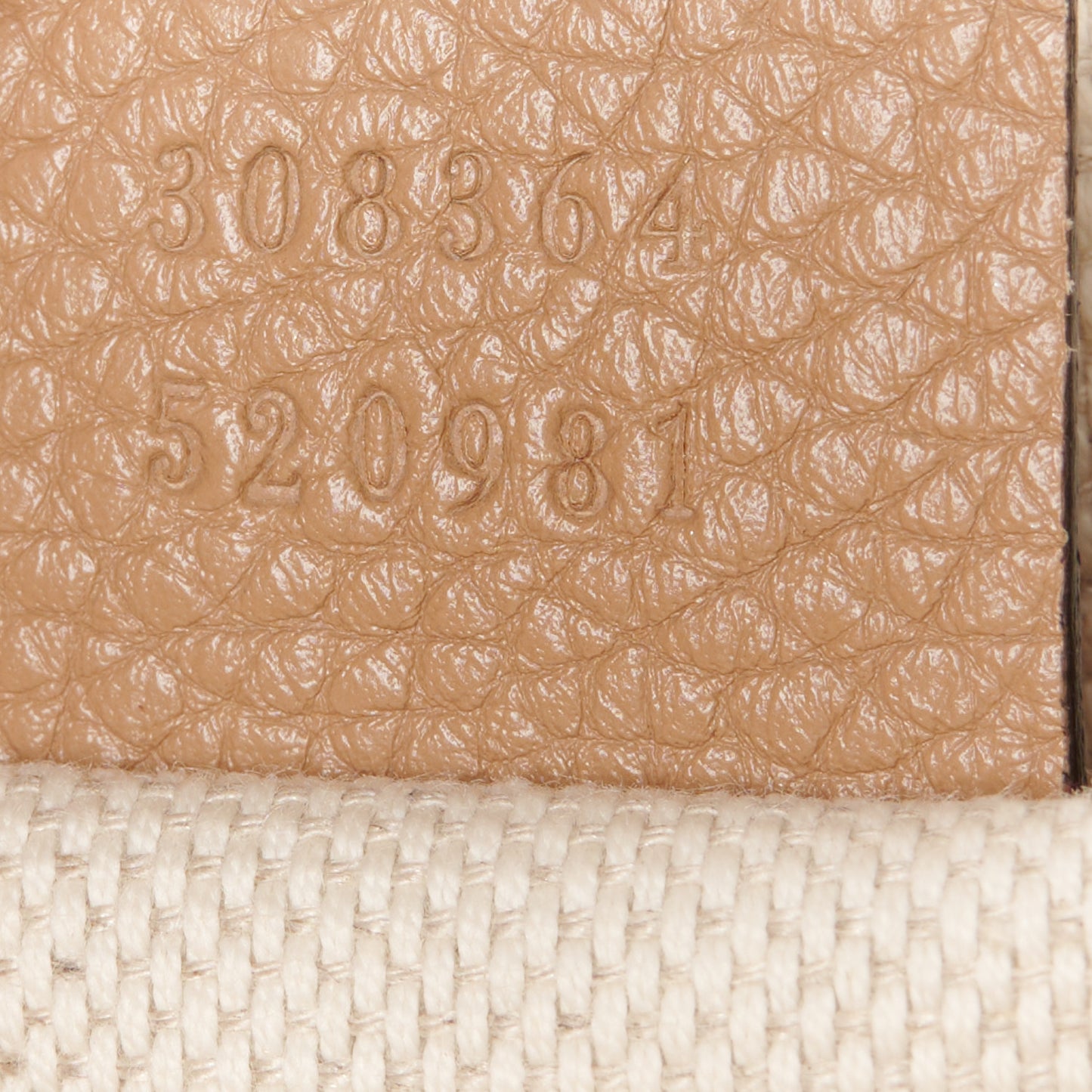 Pebbled Calfskin Small Soho Disco Bag Camelia