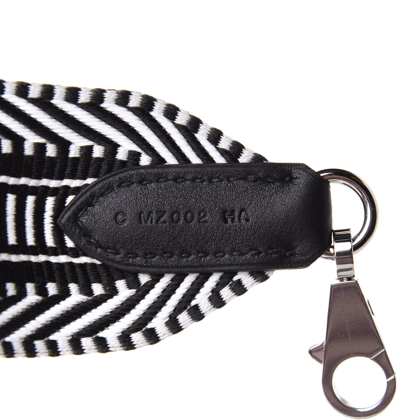 Toile Swift 50mm Sangle Cavale Shoulder Strap Black Ecru
