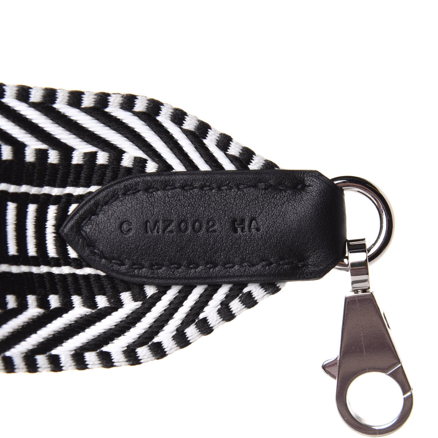 Hermes Toile Swift 50mm Sangle Cavale Shoulder Strap Black Ecru 3 of 5