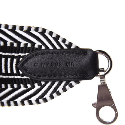 Hermes Toile Swift 50mm Sangle Cavale Shoulder Strap Black Ecru 3 of 5
