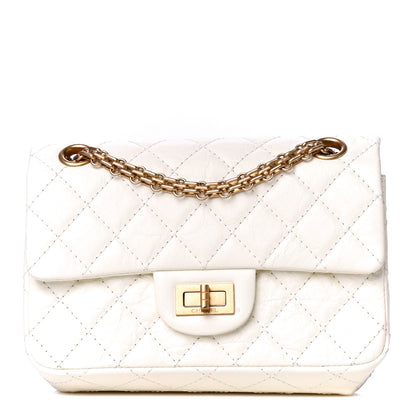 Chanel Aged Calfskin Quilted 2.55 Reissue Mini Flap White 1 of 8