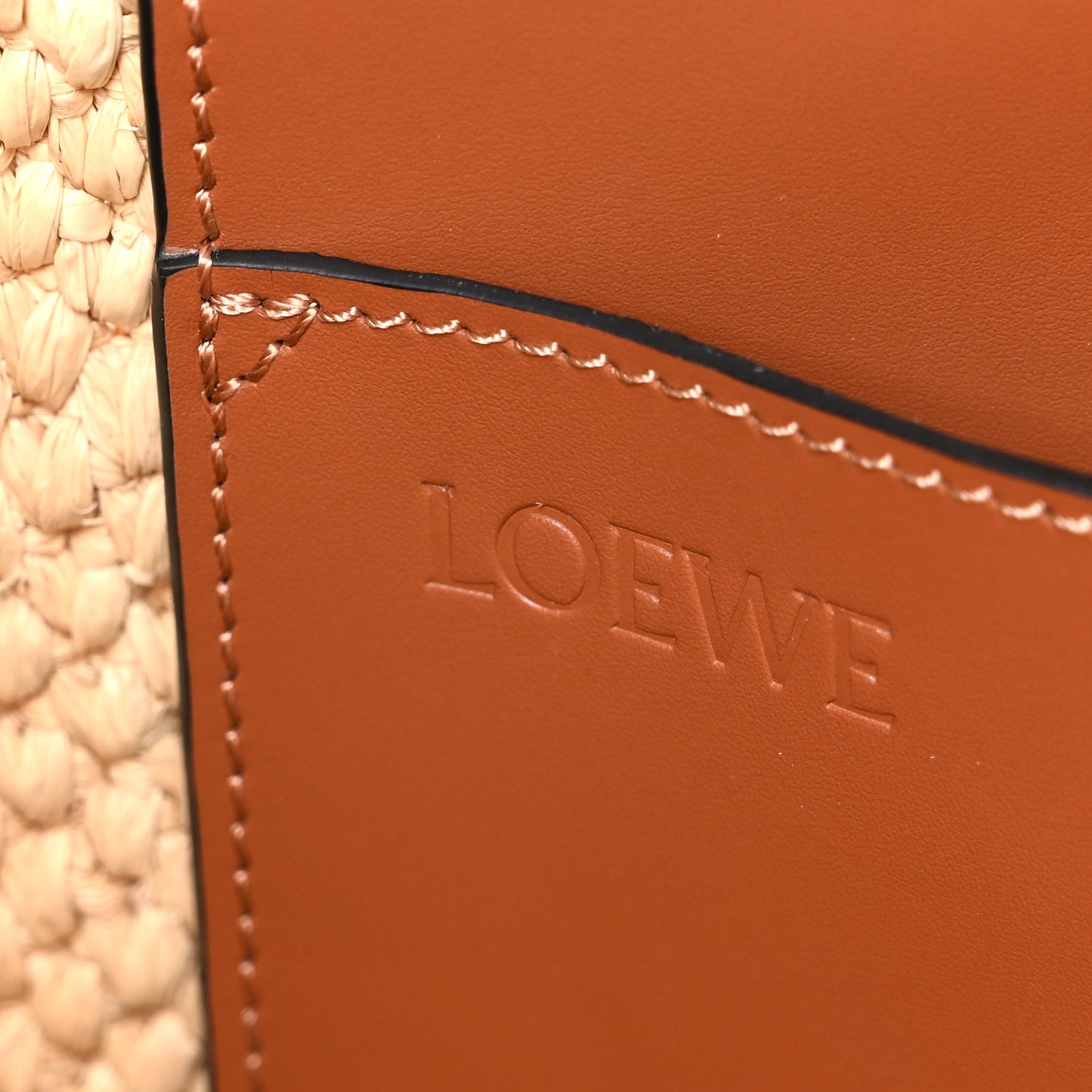 Raffia Large Paula's Ibiza Logo Tote Natural Tan