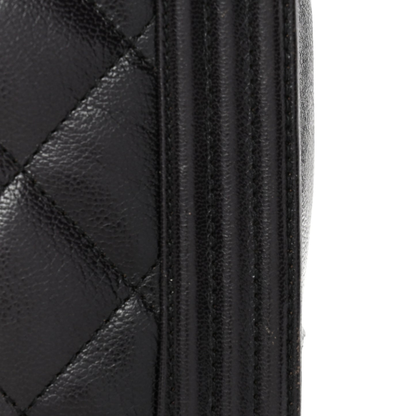 Goatskin Ombre Faded Quilted Large Boy Flap Grey