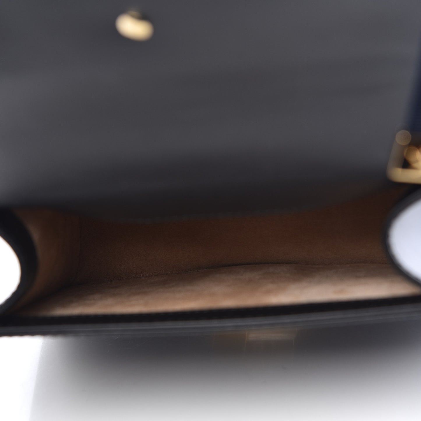 Calfskin Mini Sylvie Chain Shoulder Bag Black