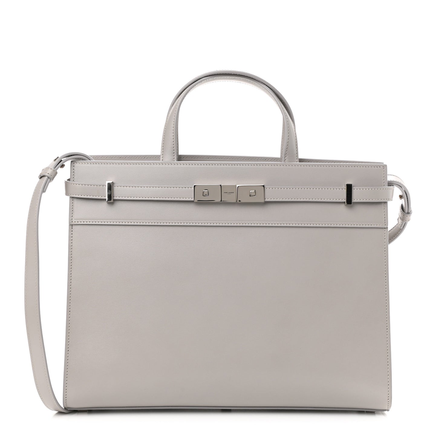 Calfskin Small Manhattan Shopper Tote Granite