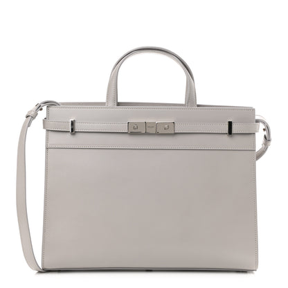 Saint Laurent Calfskin Small Manhattan Shopper Tote Granite 1 of 9