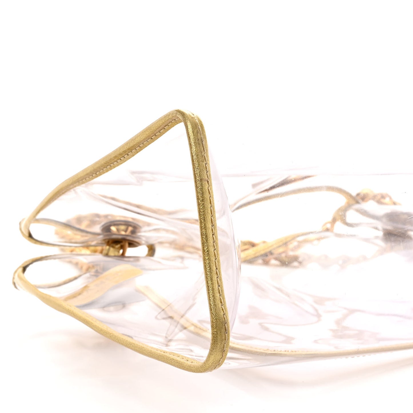 Vinyl Naked Tote Gold