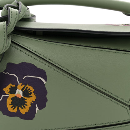 Loewe Calfskin Mini Pansies Puzzle Bag Rosemary 8 of 10