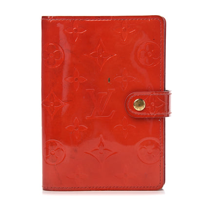 Louis Vuitton Vernis Small Ring Agenda Cover Red 1 of 10