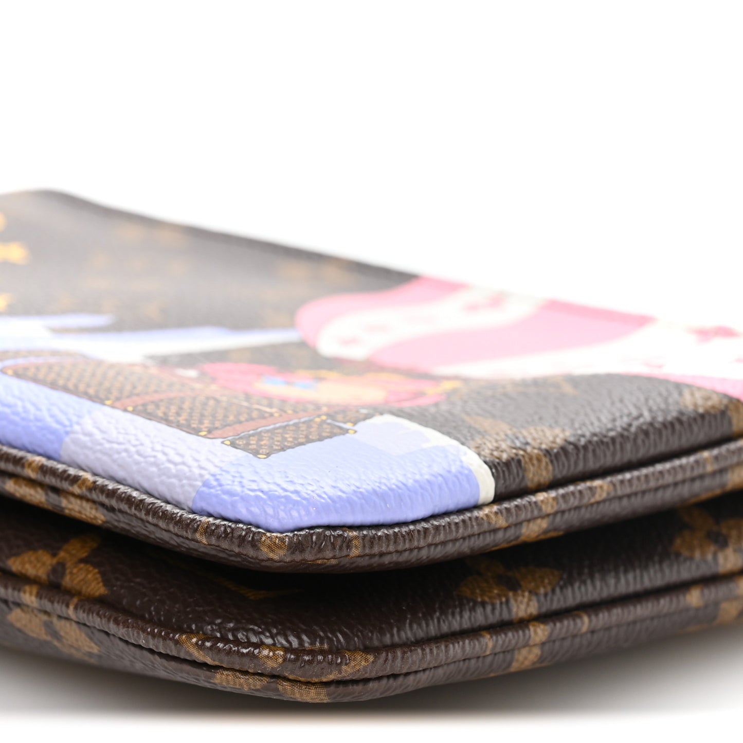 Monogram 2019 Christmas Animation Double Zip Pochette