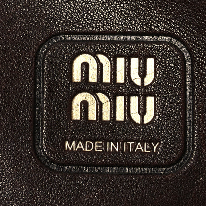 Miu Miu Nappa Aviator Regular Aventure Bag Briarwood 6 of 13