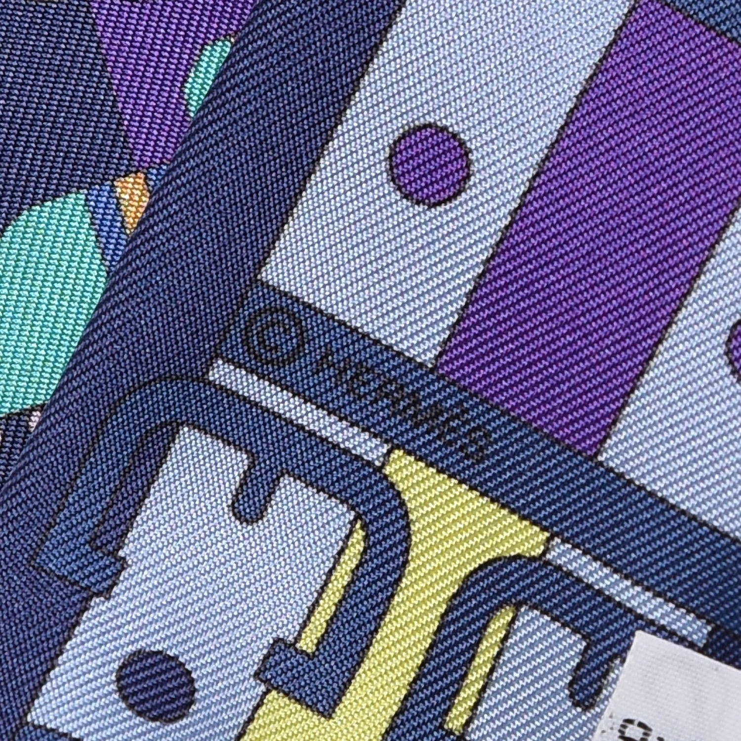 Hermes Silk Rocabar Twilly Violet Marine Ciel 4 of 4