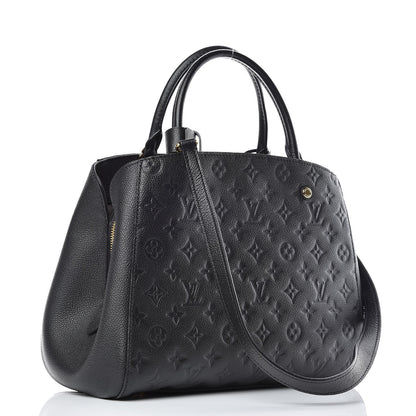 Louis Vuitton Empreinte Montaigne MM Black 4 of 12