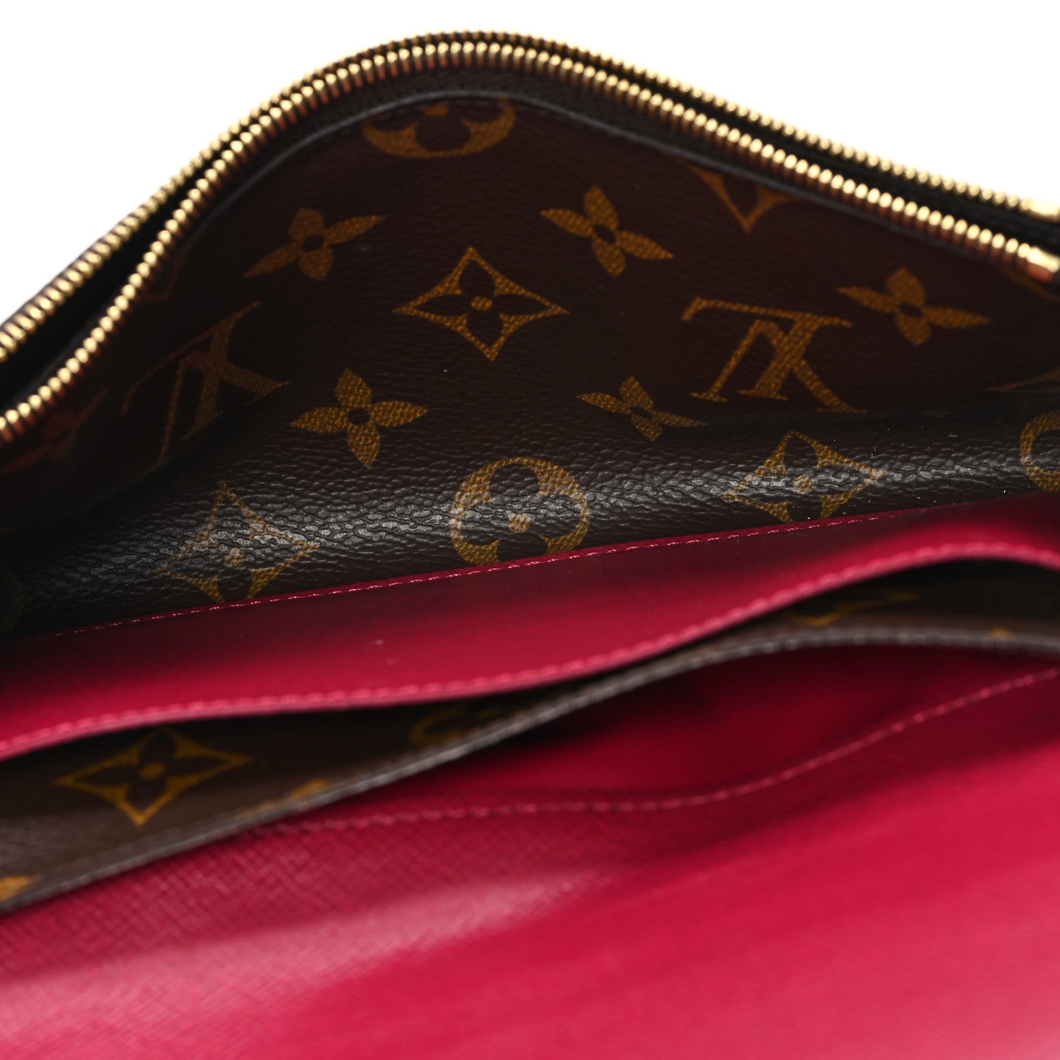 Louis Vuitton Monogram Emilie Wallet Fuchsia 5 of 8