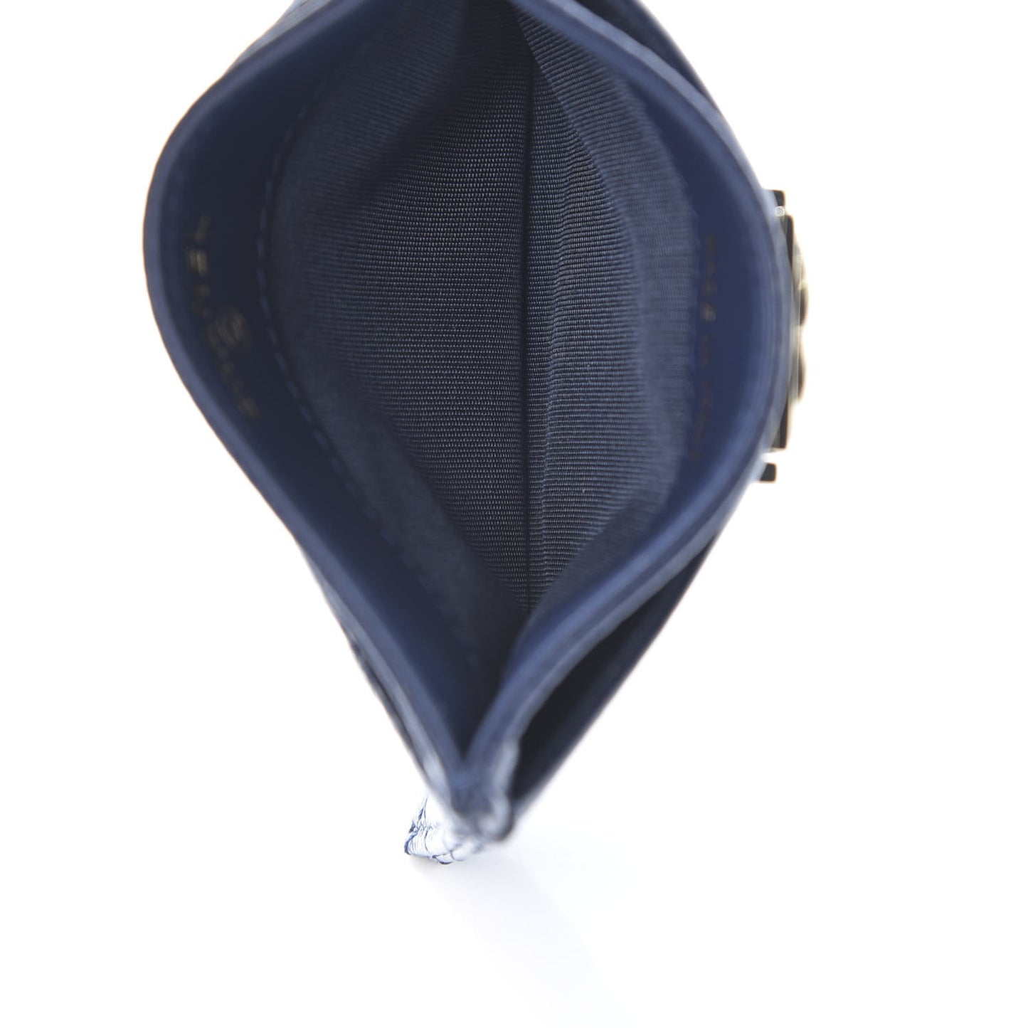 Caviar Quilted Boy Card Holder Blue