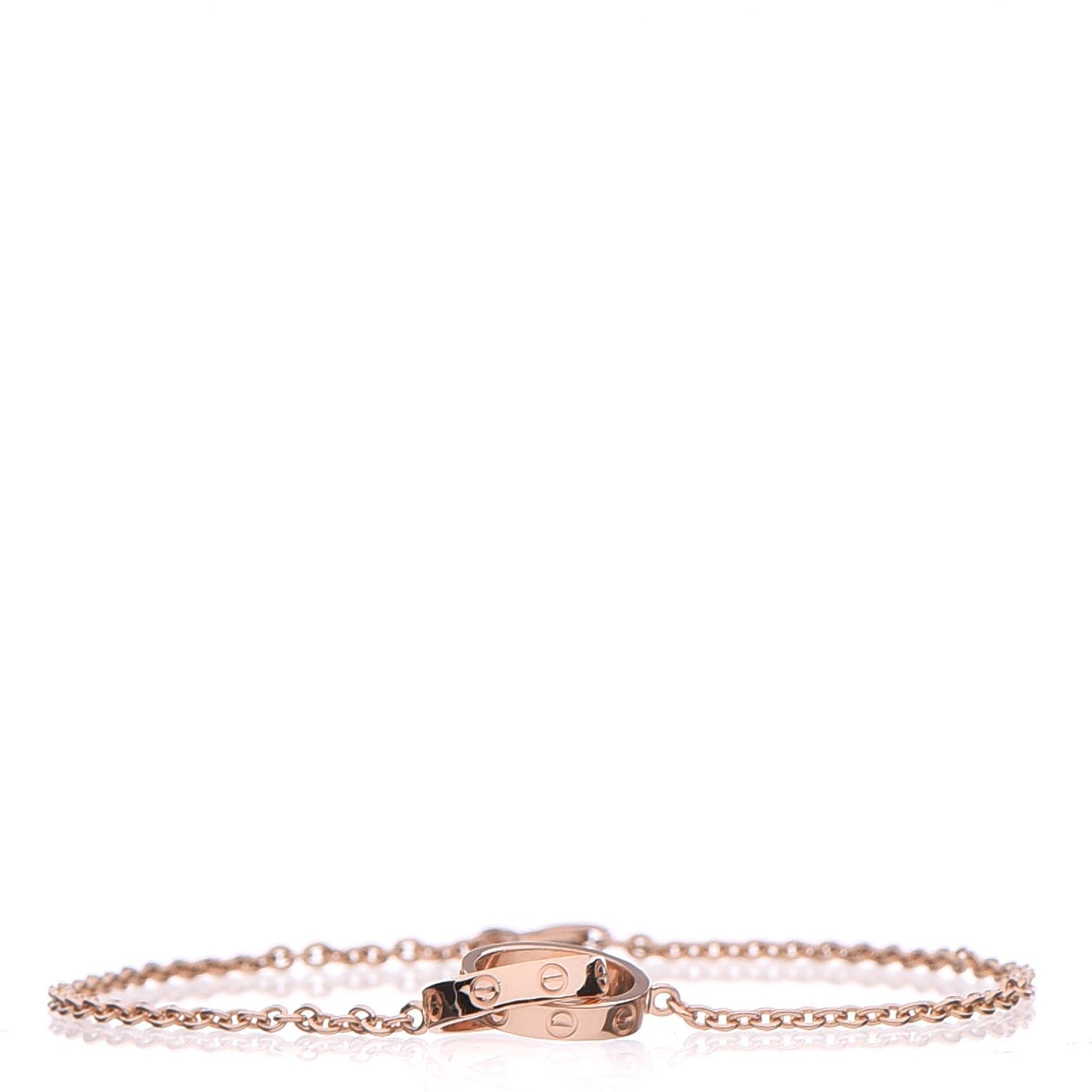 18K Pink Gold Interlocking LOVE Bracelet