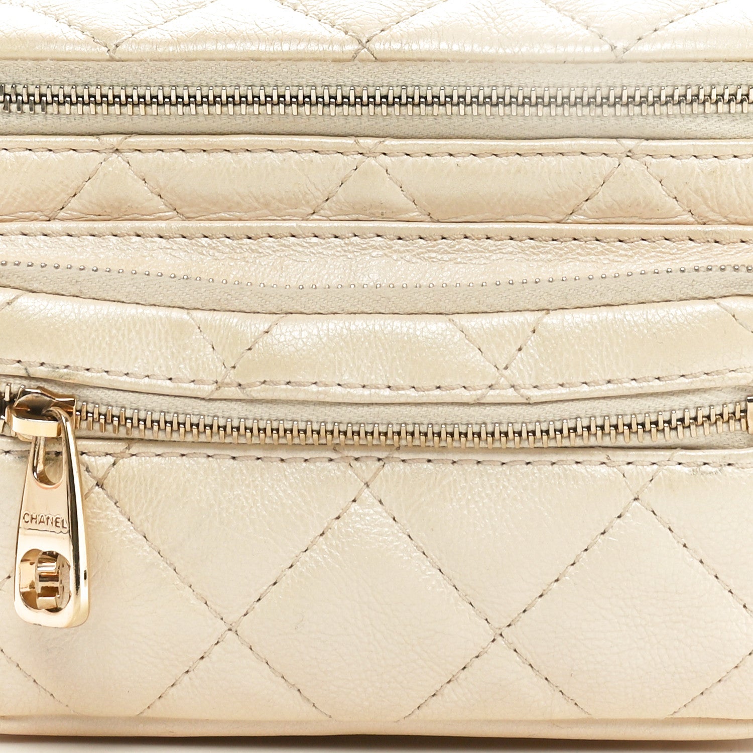 Chanel Calfskin Quilted All About Waist Belt Bag Light Beige 8 of 10