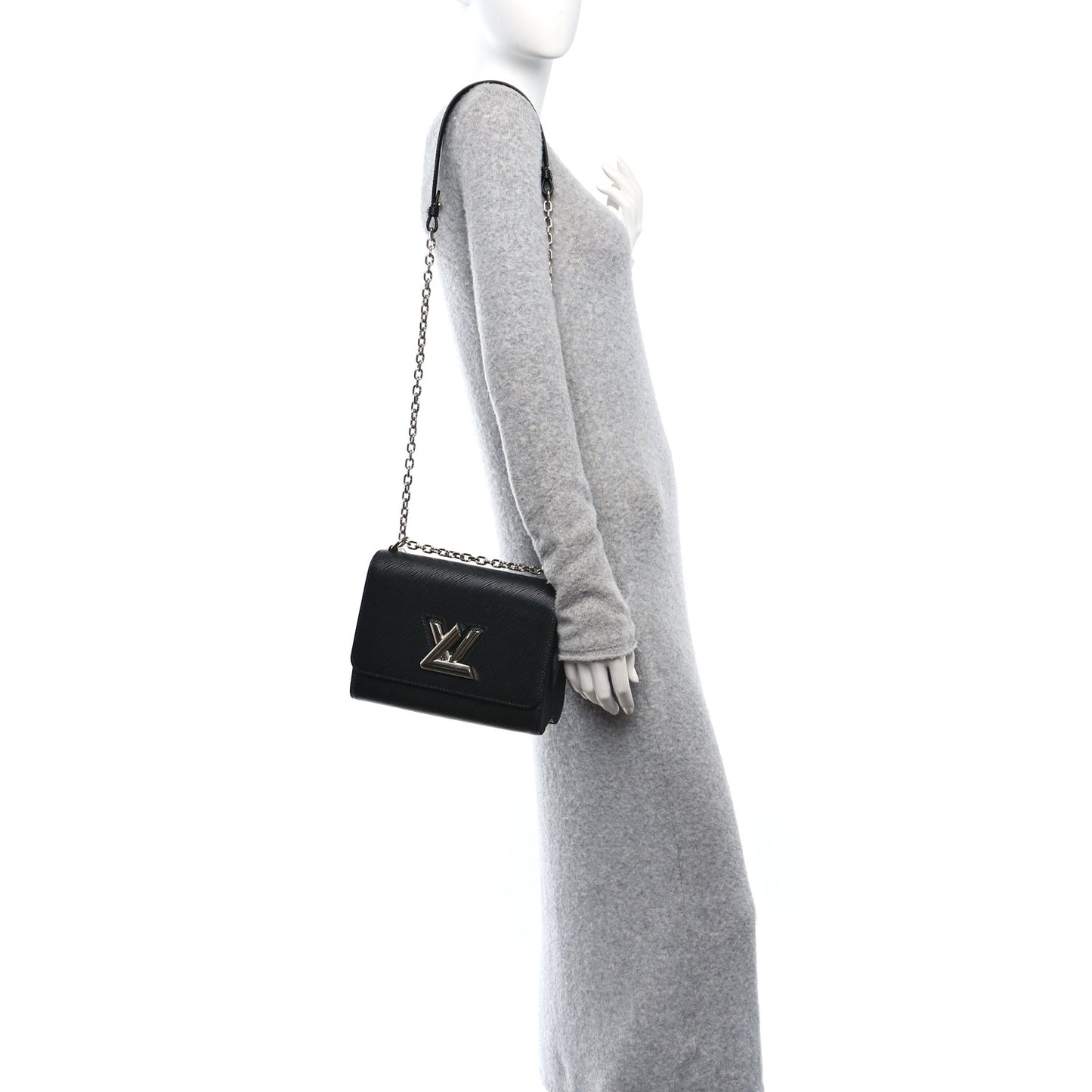 Epi Twist Shoulder Bag MM Black