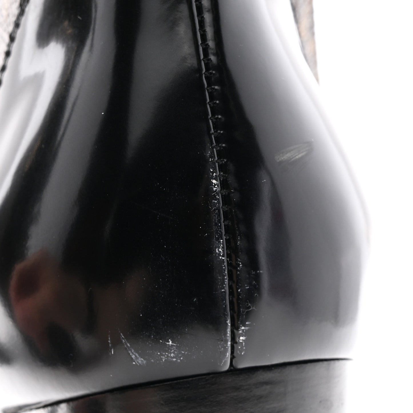 Patent Calfskin Monogram Star Trail Ankle Boots 40 Black