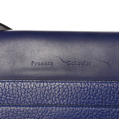 Proenza Schouler Croc Calfskin Embossed Suede PS Elliot Black Indigo 19 of 19